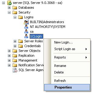 Свойства логина
